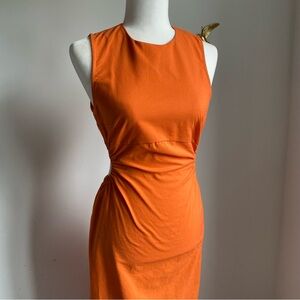 Linen Cutout Maxi Dress | Commense